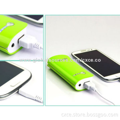 Emergency Charger, 5,600mAh Lithium-ion Battery, Small Size, UV Oil Printing Cover